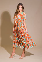 Load image into Gallery viewer, CAN'T LIVE WITHOUT RUST WOVEN MIDI DRESS

