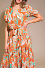 Load image into Gallery viewer, CAN'T LIVE WITHOUT RUST WOVEN MIDI DRESS
