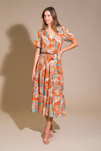 Load image into Gallery viewer, CAN'T LIVE WITHOUT RUST WOVEN MIDI DRESS
