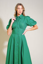 Load image into Gallery viewer, STITCHED SERENITY WOVEN MIDI DRESS
