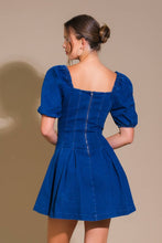 Load image into Gallery viewer, DO YOU EVER DENIM MINI DRESS
