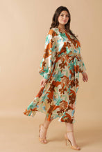 Load image into Gallery viewer, MYSTIC TWILIGHT WOVEN MIDI DRESS
