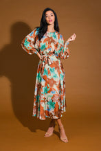 Load image into Gallery viewer, MYSTIC TWILIGHT WOVEN MIDI DRESS
