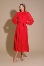 Load image into Gallery viewer, EXCEPTIONAL EXPRESSION WOVEN MIDI DRESS
