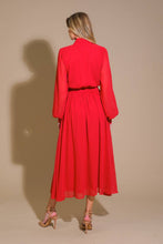 Load image into Gallery viewer, EXCEPTIONAL EXPRESSION WOVEN MIDI DRESS
