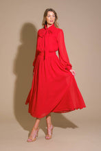 Load image into Gallery viewer, EXCEPTIONAL EXPRESSION WOVEN MIDI DRESS
