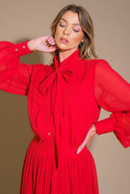 Load image into Gallery viewer, EXCEPTIONAL EXPRESSION WOVEN MIDI DRESS
