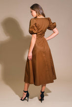 Load image into Gallery viewer, COLORS OF MY HEART WOVEN MIDI DRESS
