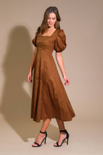Load image into Gallery viewer, COLORS OF MY HEART WOVEN MIDI DRESS
