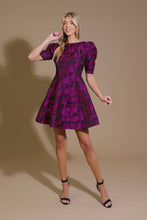 Load image into Gallery viewer, TRUE LOVER WOVEN JACQUARD MINI DRESS
