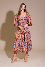 Load image into Gallery viewer, KEEPPING TABS WOVEN MIDI DRESS
