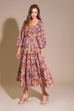 Load image into Gallery viewer, KEEPPING TABS WOVEN MIDI DRESS
