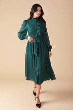 Load image into Gallery viewer, HANDLED IT WOVEN MIDI DRESS

