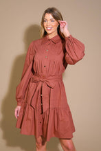 Load image into Gallery viewer, AESTHETIC POSE WOVEN MINI DRESS
