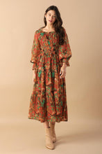 Load image into Gallery viewer, COMING AROUND WOVEN MIDI DRESS
