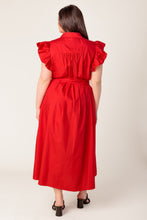 Load image into Gallery viewer, GLIMPSE IN TIME WOVEN MIDI DRESS
