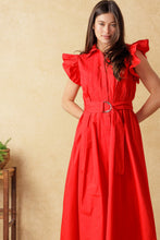 Load image into Gallery viewer, GLIMPSE IN TIME WOVEN MIDI DRESS
