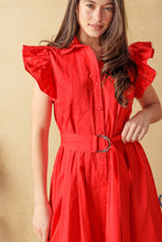 Load image into Gallery viewer, GLIMPSE IN TIME WOVEN MIDI DRESS
