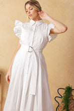 Load image into Gallery viewer, GLIMPSE IN TIME WOVEN MIDI DRESS
