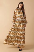 Load image into Gallery viewer, CELESTIAL CASCADE WOVEN MAXI DRESS
