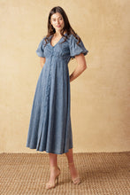 Load image into Gallery viewer, FOREVER MINE LIGHT WEIGHT DENIM MIDI DRESS
