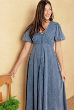 Load image into Gallery viewer, FOREVER MINE LIGHT WEIGHT DENIM MIDI DRESS
