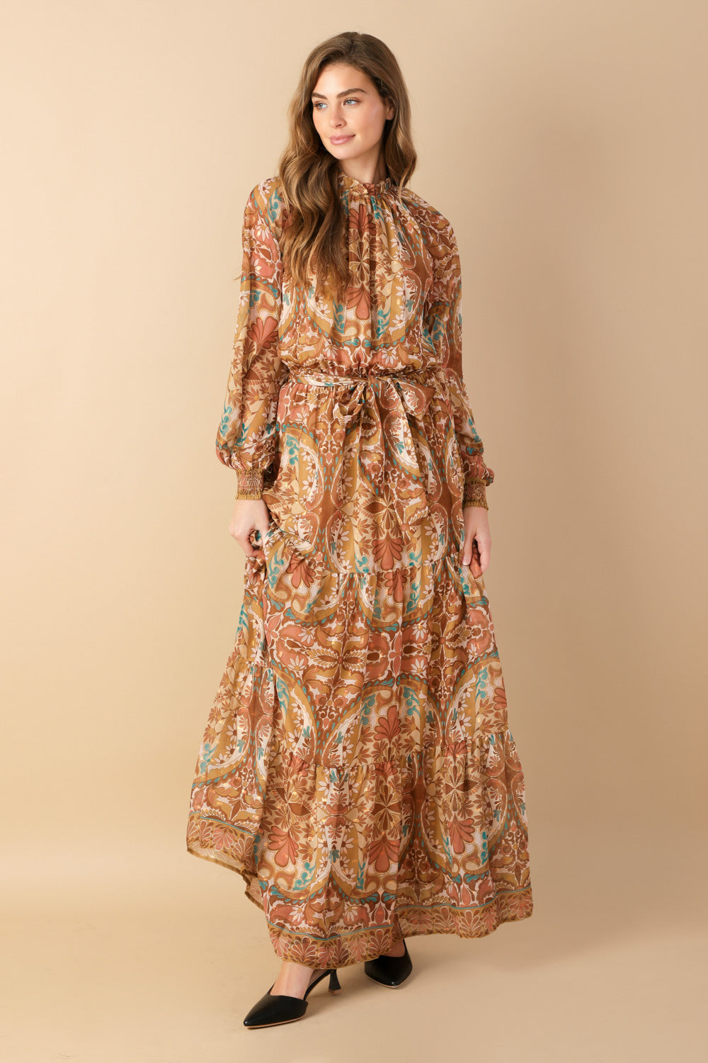 timeless tapestry maxi dress THEO MAXI DRESS
