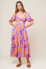 Load image into Gallery viewer, BLOOMING BRUNCH WOVEN MIDI DRESS

