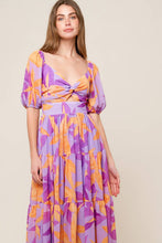 Load image into Gallery viewer, BLOOMING BRUNCH WOVEN MIDI DRESS
