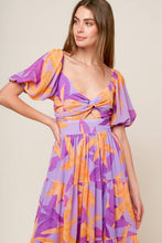 Load image into Gallery viewer, BLOOMING BRUNCH WOVEN MIDI DRESS
