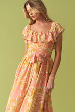 Load image into Gallery viewer, THE ART OF BALANCE WOVEN MIDI DRESS
