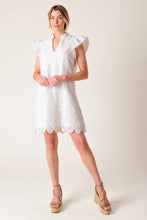 Load image into Gallery viewer, FLEETING WHISPERS LACE WOVEN MINI DRESS
