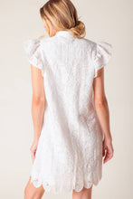 Load image into Gallery viewer, FLEETING WHISPERS LACE WOVEN MINI DRESS
