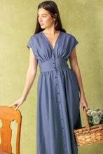Load image into Gallery viewer, BRIGHT MORNINGS WOVEN MIDI DRESS
