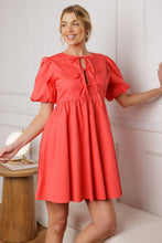 Load image into Gallery viewer, TIMELESS ANYWAYS WOVEN MINI DRESS
