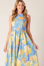 Load image into Gallery viewer, LIKE MAGIC POWDER BLUE WOVEN MIDI DRESS
