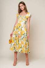 Load image into Gallery viewer, GARDEN OF DREAMS WOVEN EYELET MIDI DRESS
