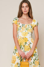 Load image into Gallery viewer, GARDEN OF DREAMS WOVEN EYELET MIDI DRESS
