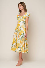 Load image into Gallery viewer, GARDEN OF DREAMS WOVEN EYELET MIDI DRESS
