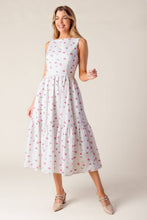 Load image into Gallery viewer, THENA GARDEN PARTY WOVEN EYELET MIDI DRESS
