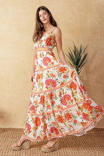 Load image into Gallery viewer, EASY ON ME IVORY RED MIDI DRESS
