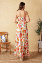 Load image into Gallery viewer, EASY ON ME IVORY RED MIDI DRESS
