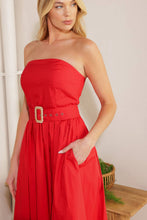 Load image into Gallery viewer, DAYS THAT FADE WOVEN MIDI DRESS
