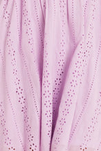 Load image into Gallery viewer, MIDNIGHT MIRAGE GOWN WOVEN EYELET MINI DRESS
