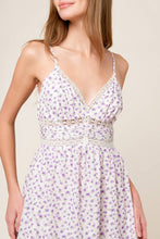 Load image into Gallery viewer, DAYLIGHT GLIMMER LAVENDER WOVEN MIDI DRESS
