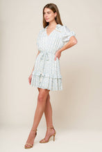 Load image into Gallery viewer, SKYWARD BLUE WOVEN MINI DRESS
