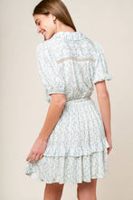 Load image into Gallery viewer, SKYWARD BLUE WOVEN MINI DRESS
