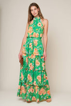 Load image into Gallery viewer, PORCELAIN BLOOM WOVEN MAXI DRESS
