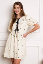Load image into Gallery viewer, A DAY AT THE VINEYARD WOVEN MINI BADYDOLL DRESS
