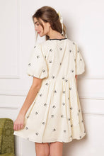 Load image into Gallery viewer, A DAY AT THE VINEYARD WOVEN MINI BADYDOLL DRESS
